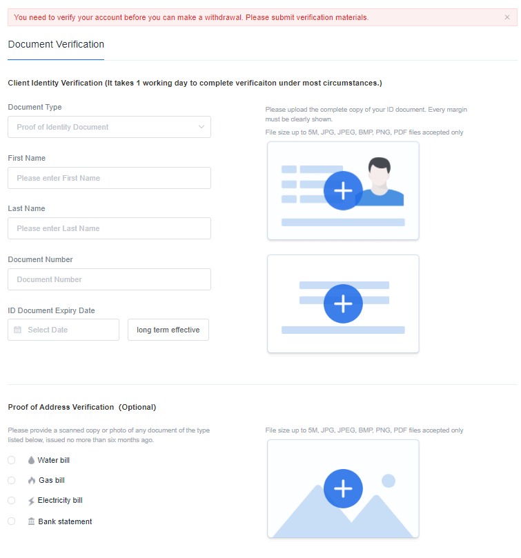 trade Facebook shares with ZFX - Step 4