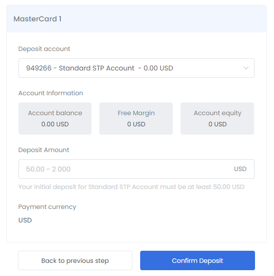 trade Facebook stock with ZFX - Step 3